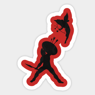 Blocking Cupid Sticker